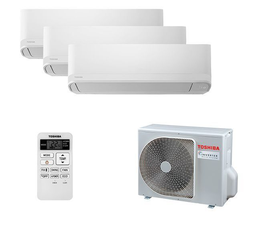 Мульти сплит-система Toshiba на 3 комнаты (15+15+15 кв.м.) SEIYA