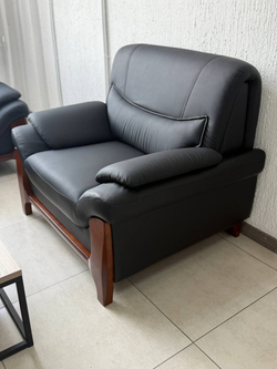 Комплект диван+2 кресла 957 3+1+1 black pu