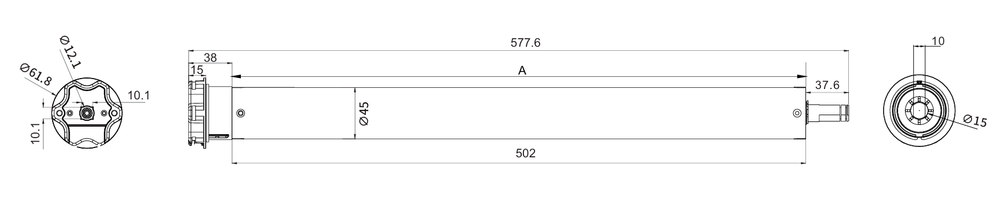 Привод AM45-20/17-ZS-E, радио, 230V