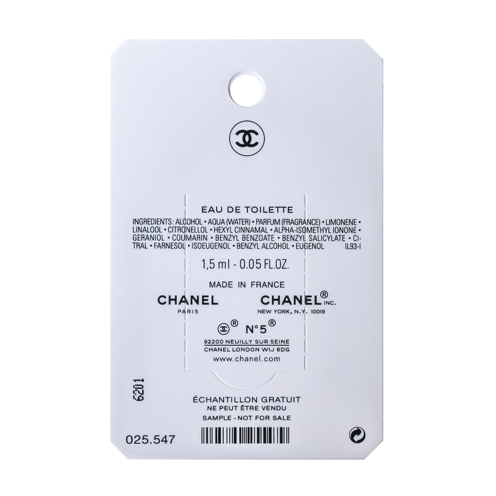 Туалетная вода 5 L'eau chanel