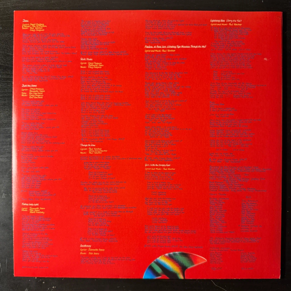 Jefferson Starship ‎– Freedom At Point Zero (США 1979г.) Т