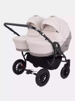 Коляска SIENA DUO (BartPlast) 02 коричневый-бежевый