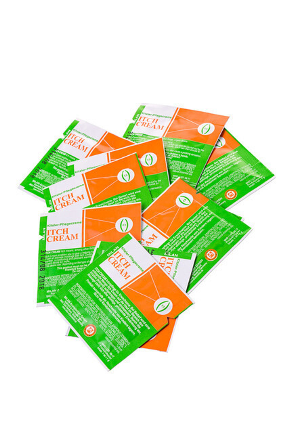 Набор из 10 пробников возбуждающего крема для женщин Itch Cream (Цвет: белый)
