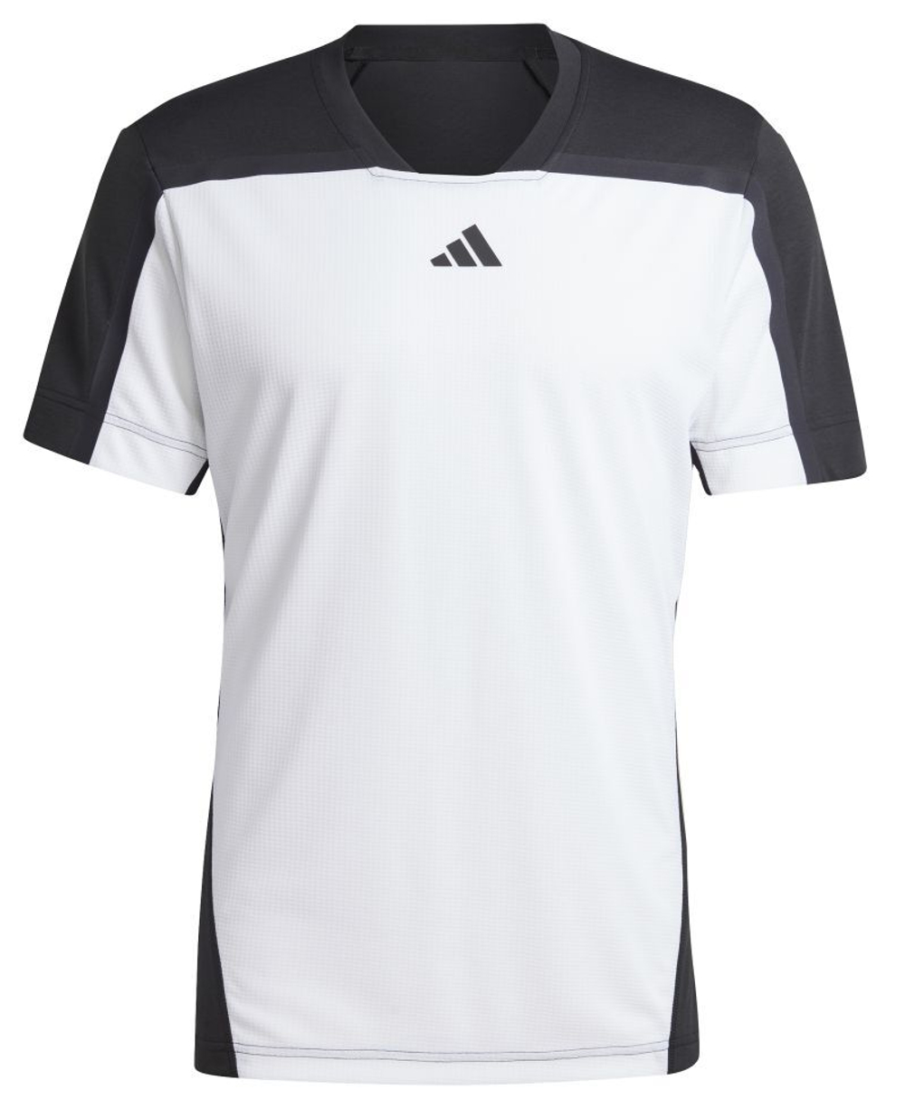 Мужская теннисная футболка Adidas Heat.Rdy FreeLift Pro Polo Shirt - white/black