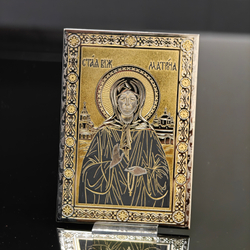 Икона Матрона Московская карманная