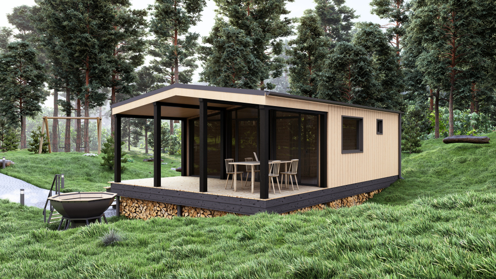 Модульный дом, каркасный