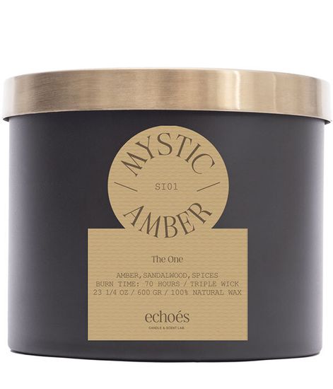 Mystic Amber, свеча The ONE collection, Echoes