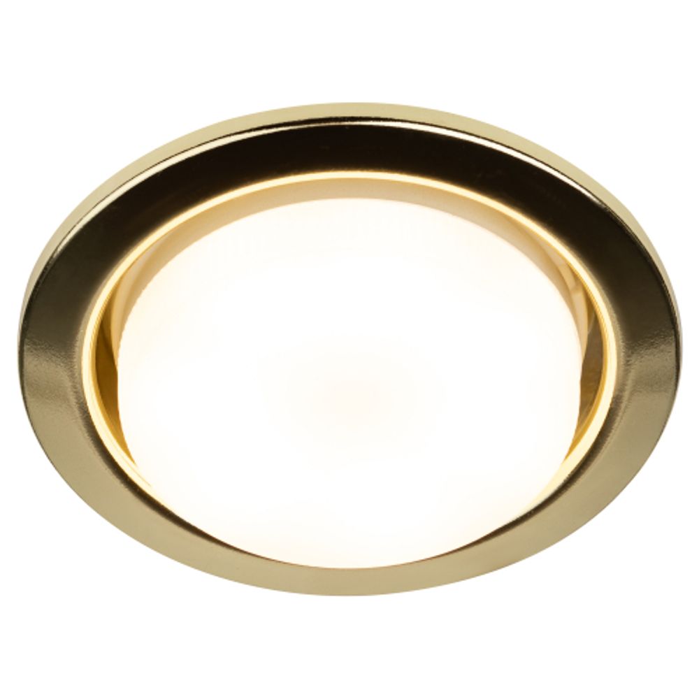 Светильник встраиваемый ЭРА KL35 GD /1 (к) под лампу GX53 золото термокольцо в комплекте