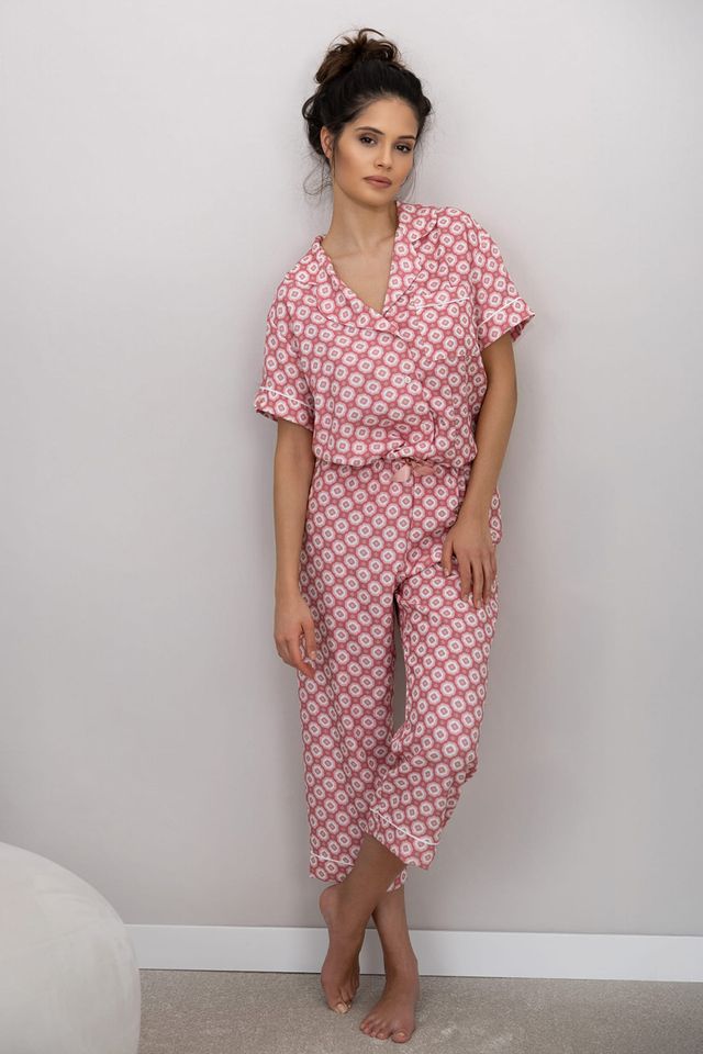 Свободная пижама с укороченными брюками Sofija