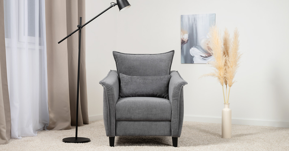 Берта кресло для отдыха (темно-серый)