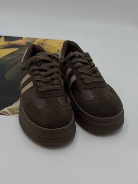 Кроссовки женские натуральная кожа арт. 18-1 цвет "коричневый"