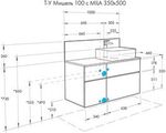 Тумба под раковину AQUATON  Мишель 100