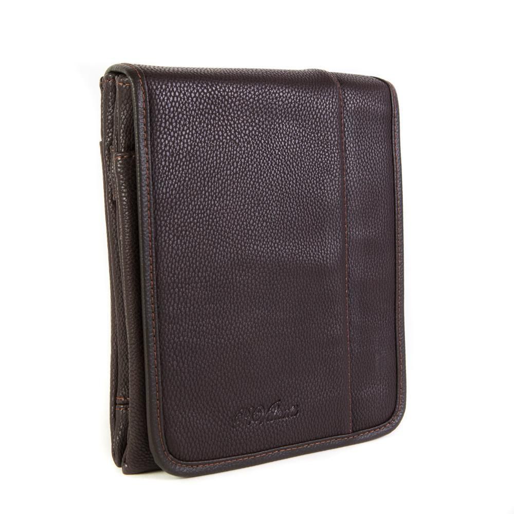 Мужская небольшая наплечная коричневая сумка-планшет из искусственной кожи Paulo Valenti TK13