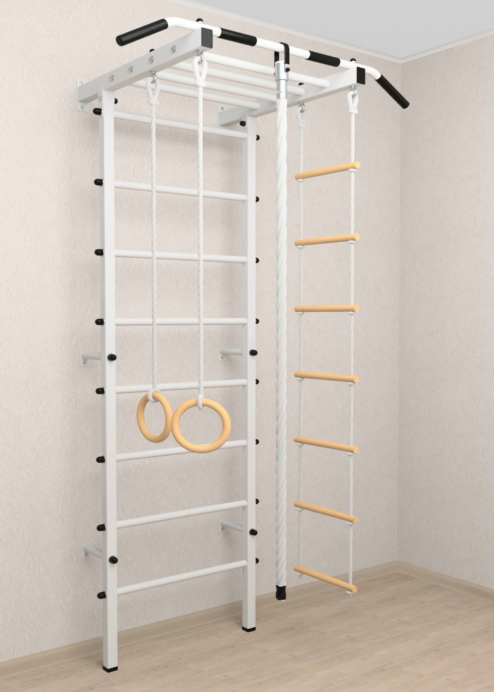 Шведская стенка Sv Pro рукоход 851 (Турник Pro рукоход/Канат/Kольца/Лестница)