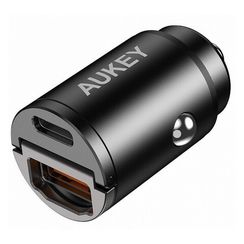 Автомобильное зарядное устройство Aukey CC-A3 Dual-Port (USB-C/USB-A) Car Charger 30W
