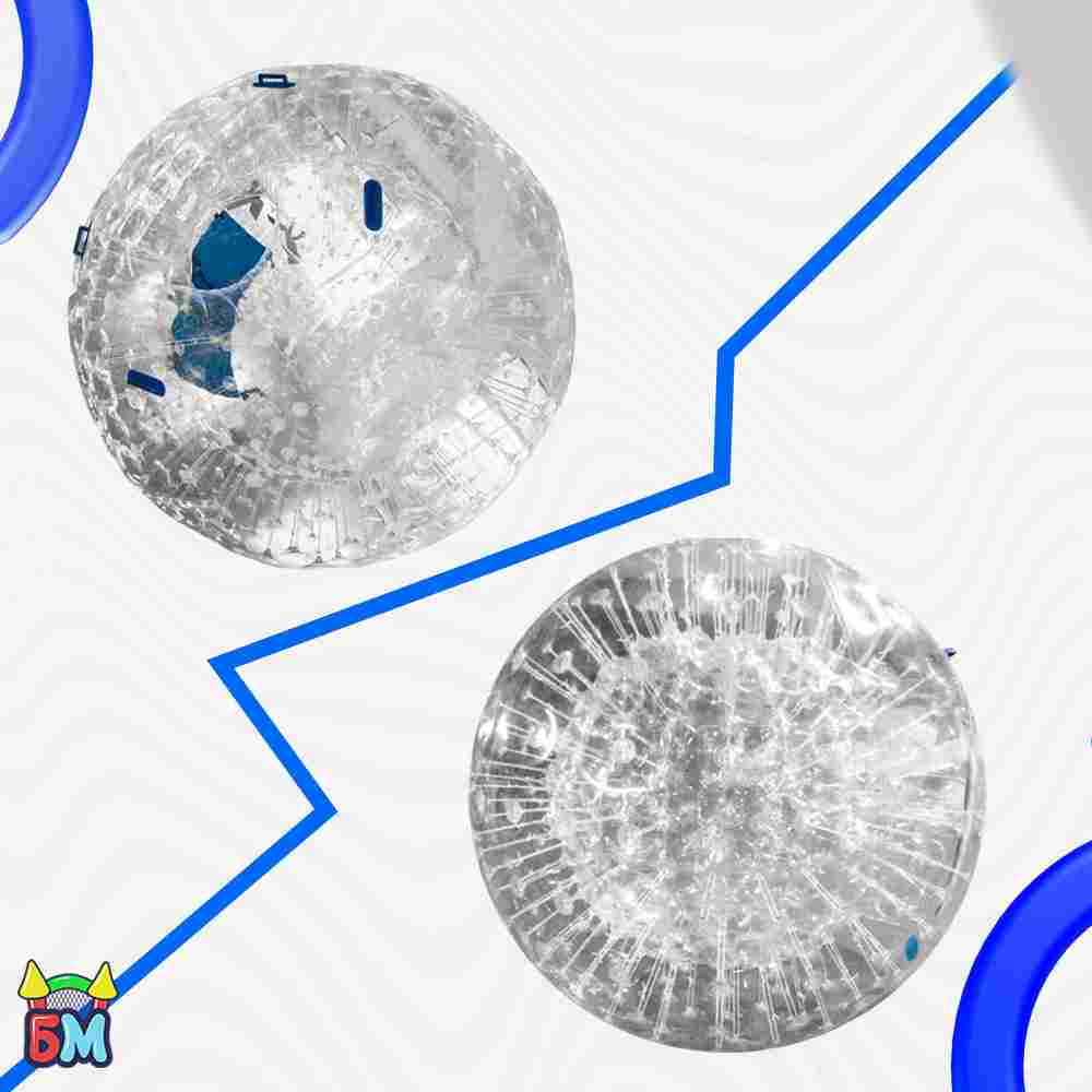 Зорб ТПУ «Капля», диаметр 2.2 м, с усиленным сиденьем