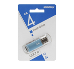 USB флеш накопитель 4 Gb SmartBuy V-Cut Blue, голубой (SB4GBVC-B)