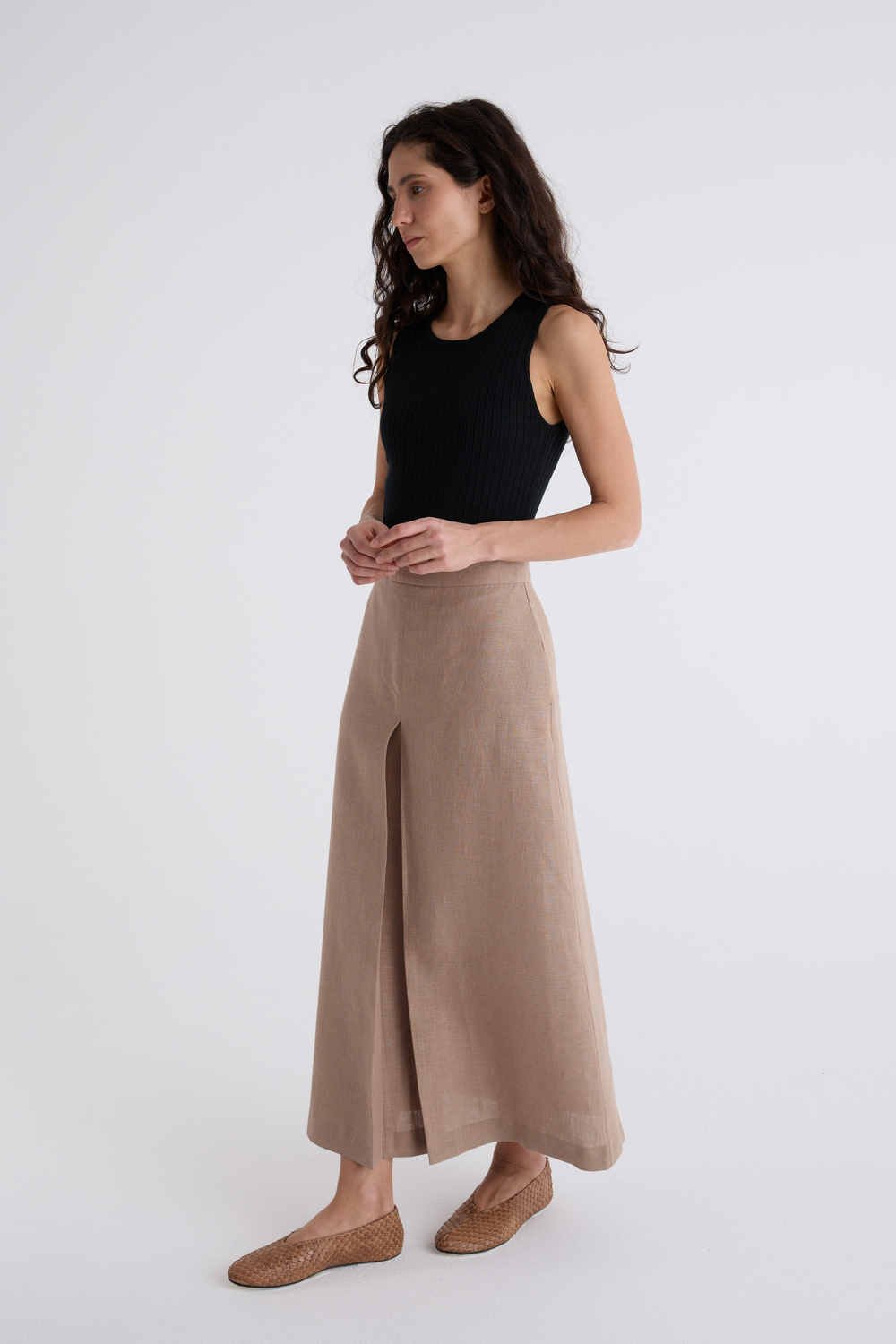 Юбка Миди изо льна 100%