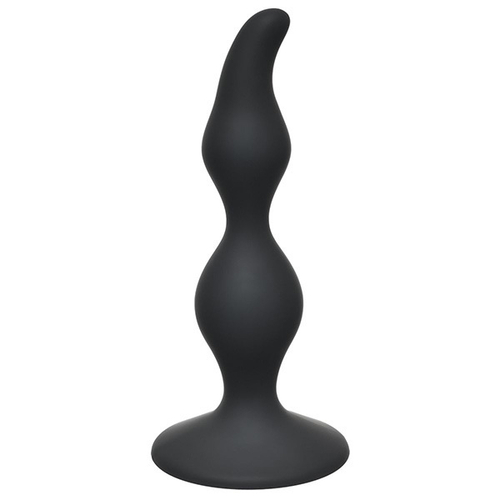 Чёрная анальная пробка 12,5см Lola Games First Time Curved Anal Plug Black 4105-03Lola