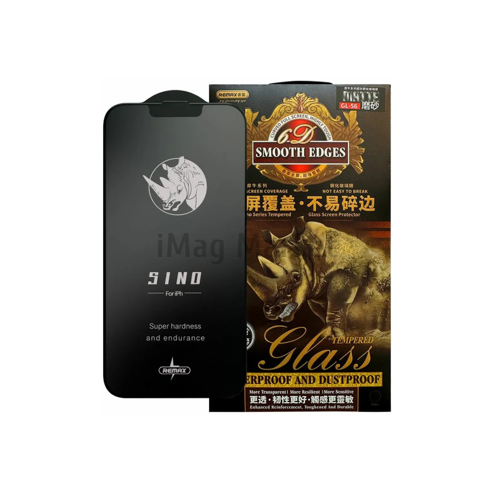 Защитное стекло REMAX GL-56 Sino МАТОВОЕ для Apple iPhone 12 mini, 3D, черная рамка, 0.22 мм