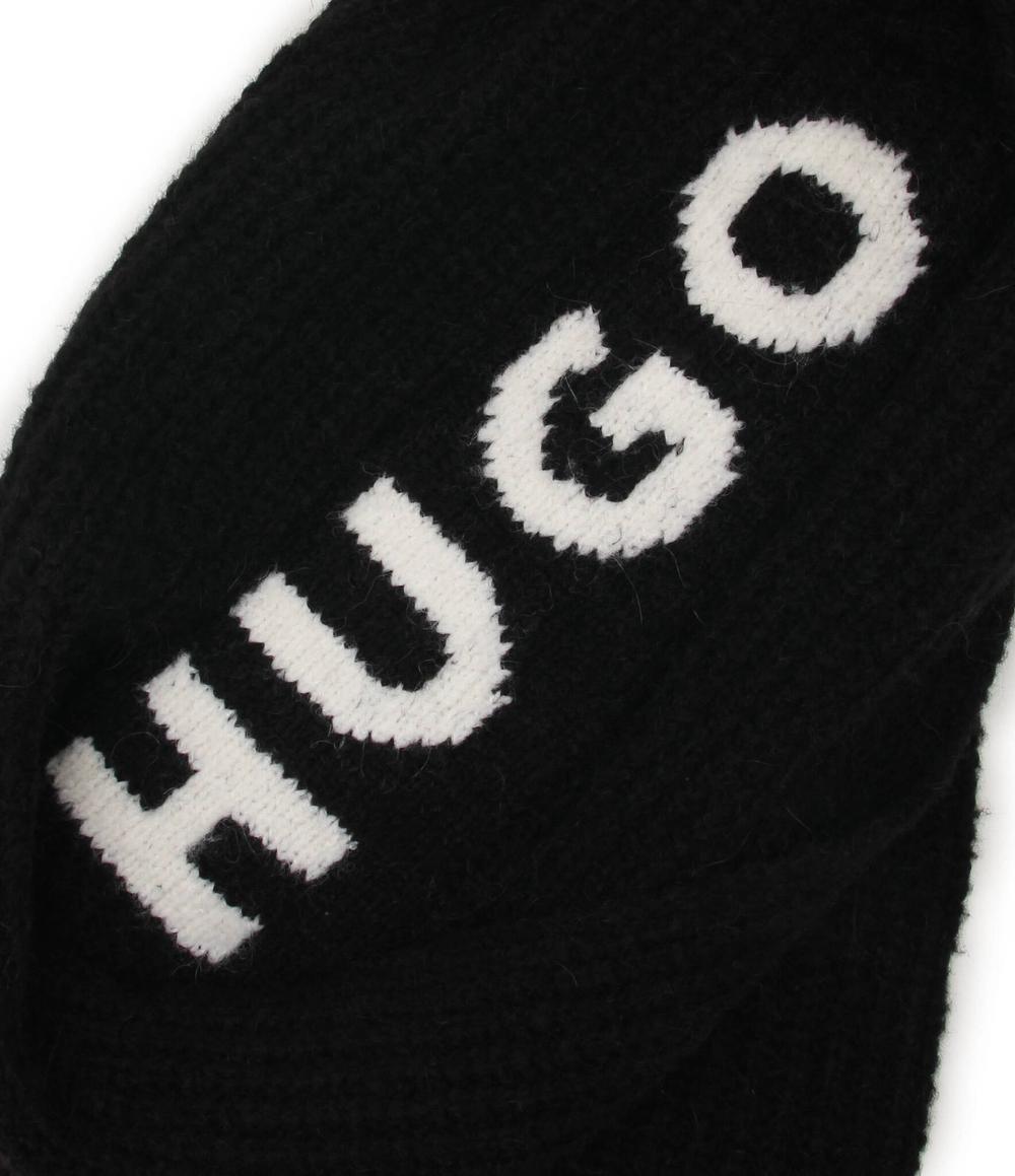 Хлопчатобумажная шаль slogues HUGO - черный(50500991)