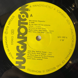 Винтажная виниловая пластинка LP Marc Antoine Charpentier Марк Антуан Шарпантье, J. S. Bach И. С. Бах, Te Deum (Венгрия 1978)