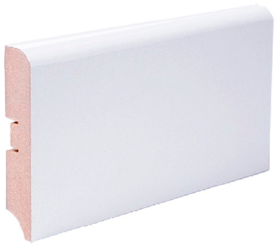Плинтус МДФ КР 202-100  (Белый эмалит)
