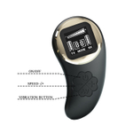 Черный вибромассажер для пар Nathan