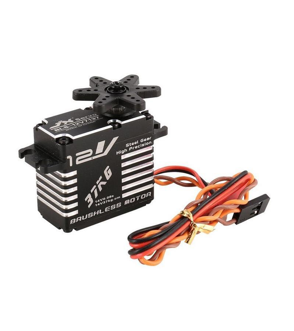 Сервомашинка цифровая JX Servo BLS-12V7137 (71г/37.5/0.08/14.0V) бесколлекторная, Full metal