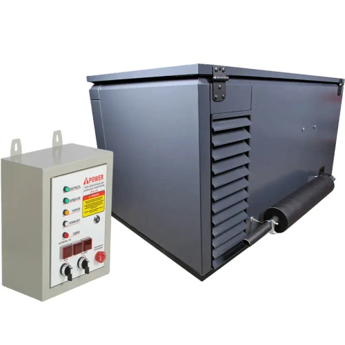 A-iPower A8000EAX бензиновый генератор в кожухе 1400SS RAL 7024 с блоком АВР 400В/25А (8 pin) New УТ-11182377/29109