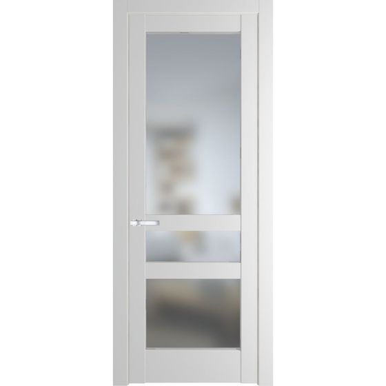 Межкомнатная дверь эмаль Profil Doors 3.5.2PD крем вайт остеклённая