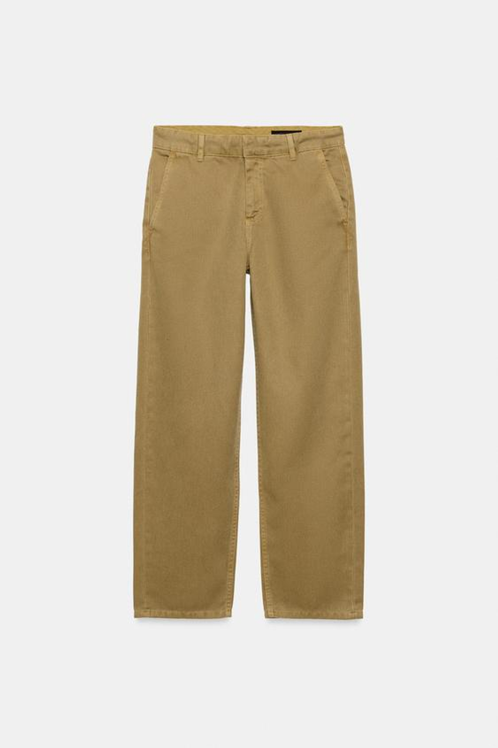 ZARA БРЮКИ ЧИНОС — ZW COLLECTION, ХАКИ