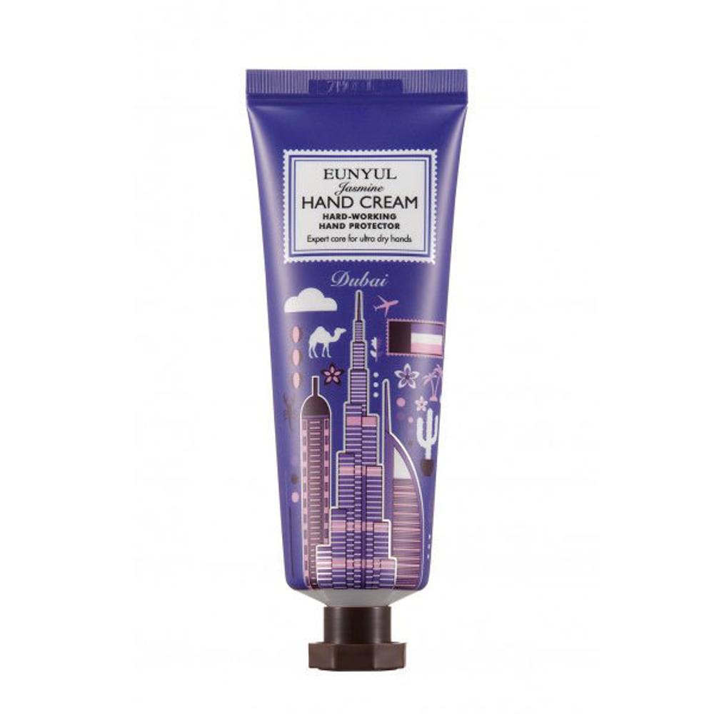 Крем для рук с экстрактом жасмина серия Города мира Дубаи Eunyul Jasmine Hand Cream 50г