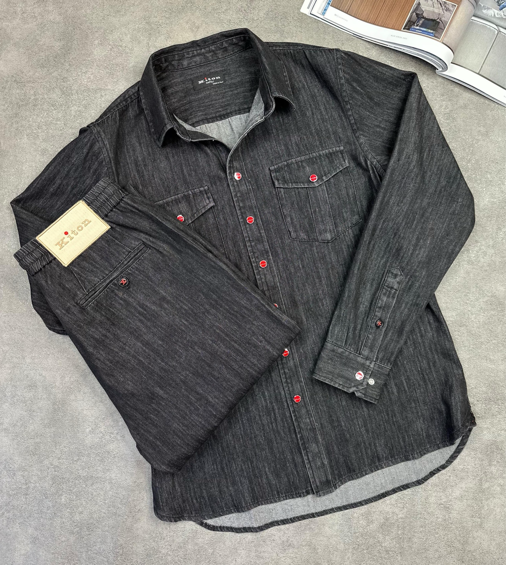 Джинсовый костюм Kiton