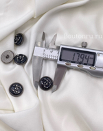 Пуговицы Шан. черные перламутр в графите скидка