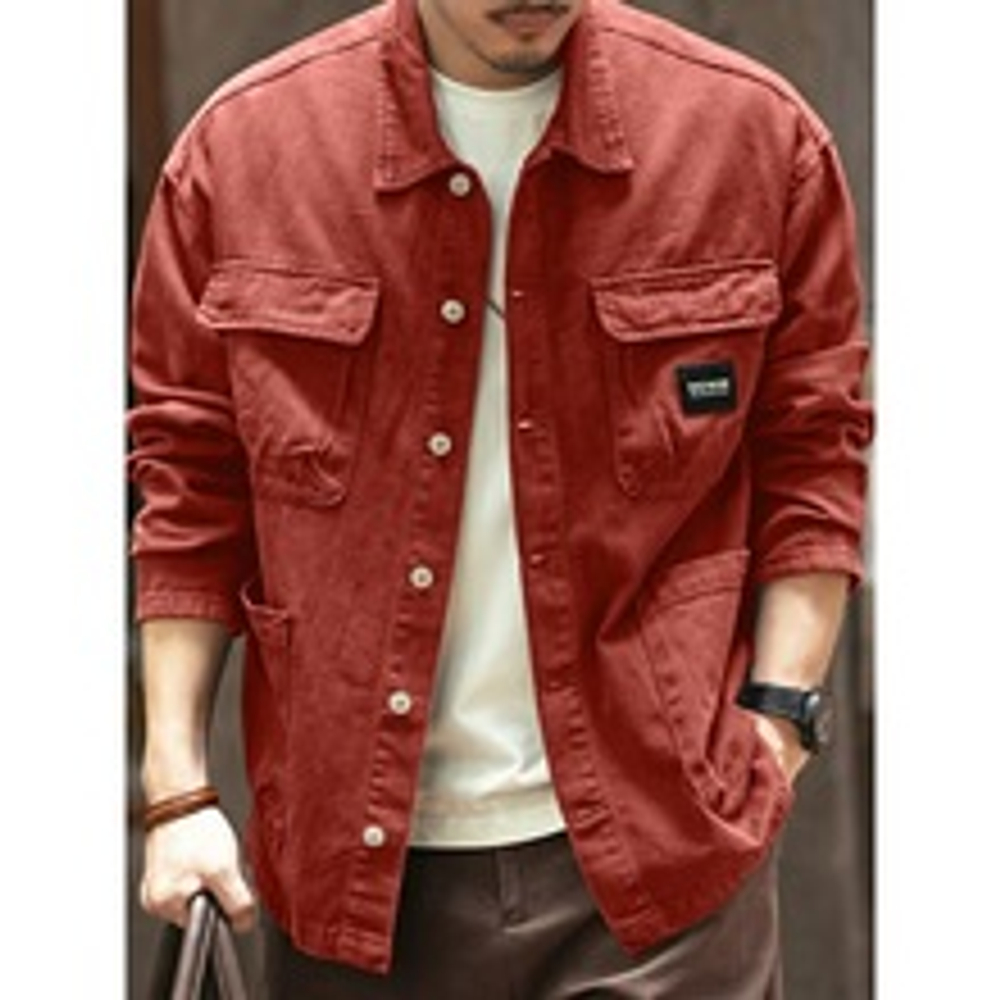 Джинсовая куртка в американском стиле в стиле ретро от GELANLU  STYDIO