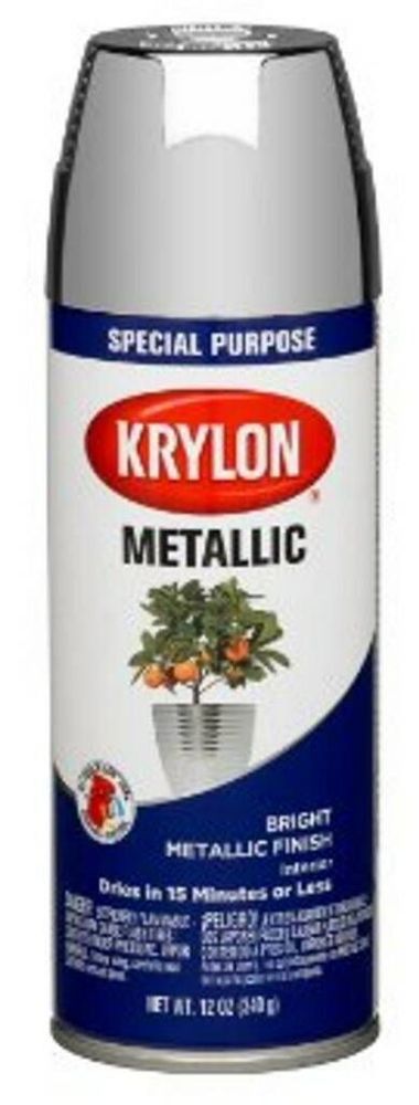 Аэрозольная краска Krylon Metallic Bright Finish