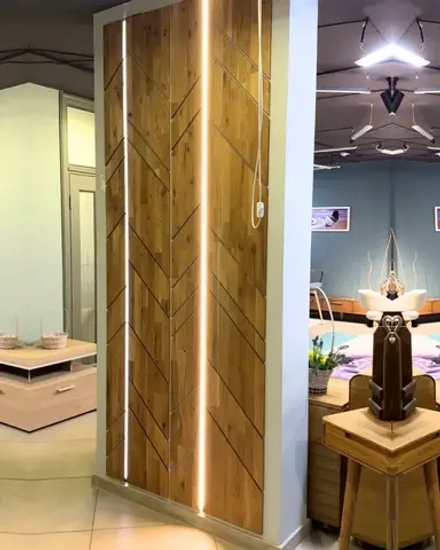 Стеновая панель из массива дуба