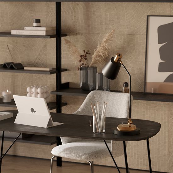 Стол письменный ander, 142,5х74 см, черный