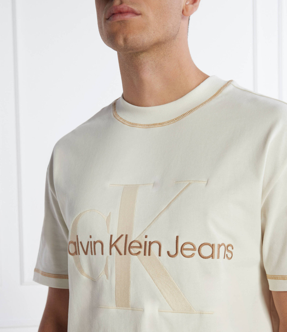 Футболка CALVIN KLEIN JEANS - кремовый(J30J324673)