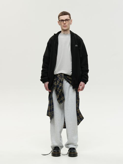 Толстовка Zip-Up черная