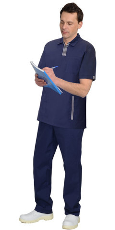 Костюм мужской: куртка, брюки, тёмно-синий