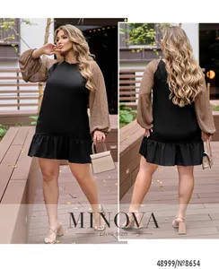 Платье 8654-мокко Minova