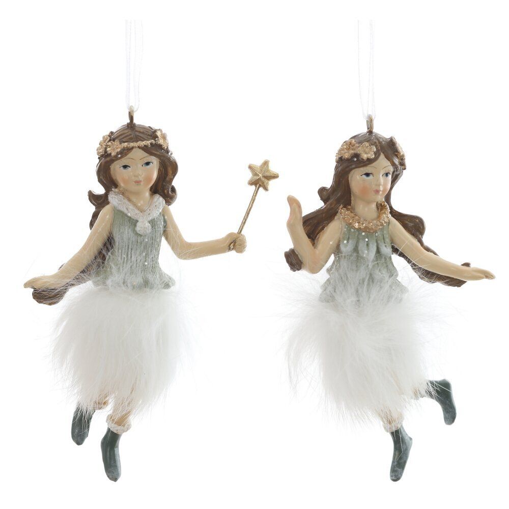 GAEM Фигурка декоративная подвесная "Фея", L6,5 W2,5 H11 см, 2в.