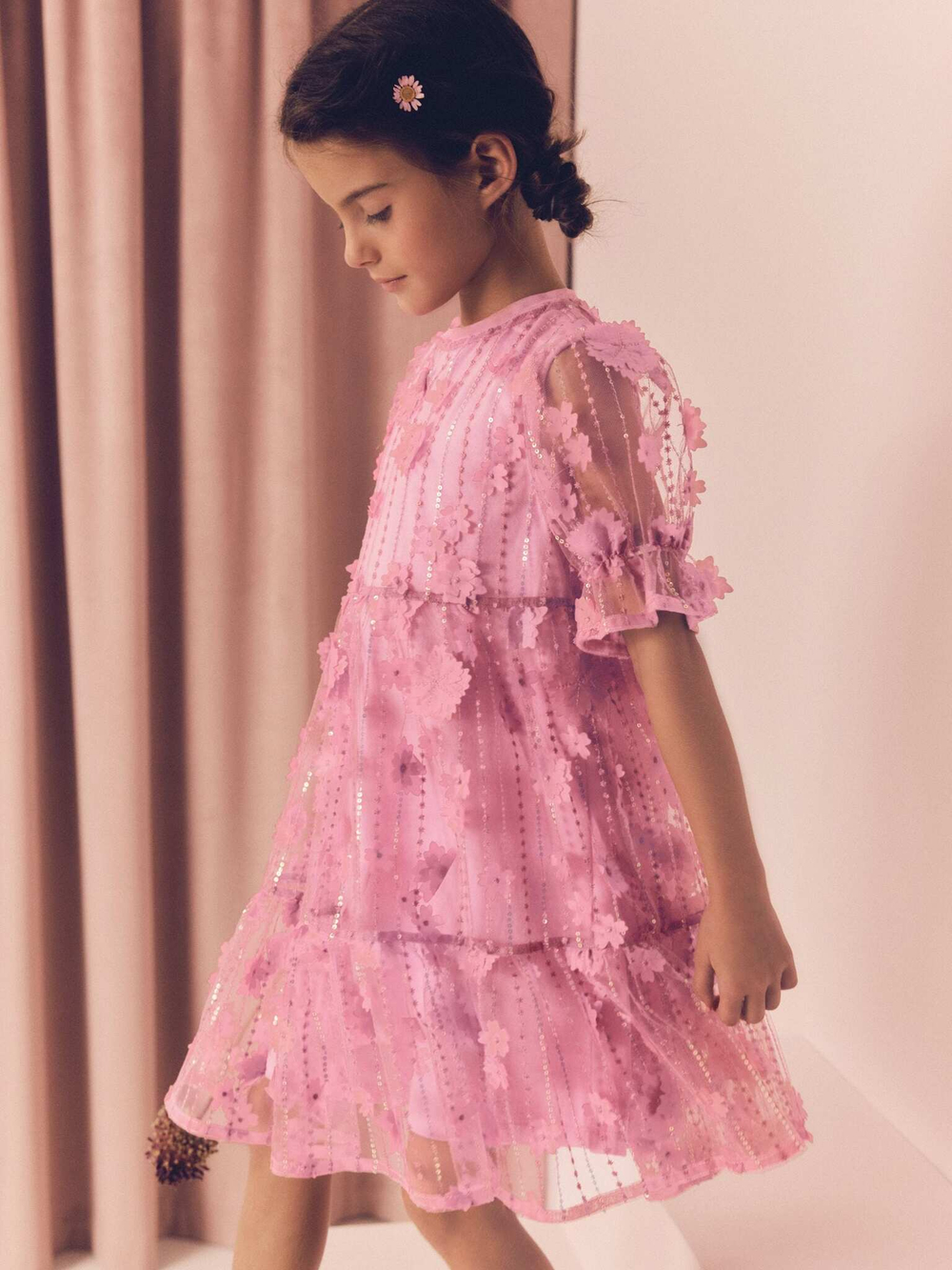 Платье для девочки Next E57-549, Розовый