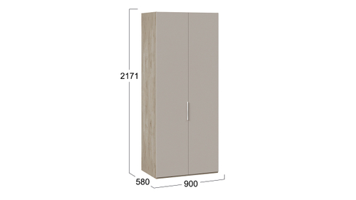 Шкаф для одежды с 2 глухими дверями «Эмбер»
