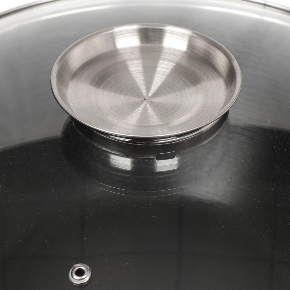 Казан чугун, антиприг, 3 л, с крыш, решетка, нейлон лопатка, бамбук палочки, Satoshi, 808-029