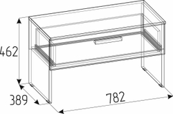Тумба Nature 88, дуб крафт