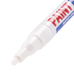 Маркер-краска лаковый (paint marker) 2 мм белый нитро-основа алюминиевый корпус BRAUBERG PROFESSIONAL PLUS (12 штук в упаковке)