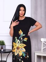 Лили - платье-футболка черный Iv-capriz (Акция)